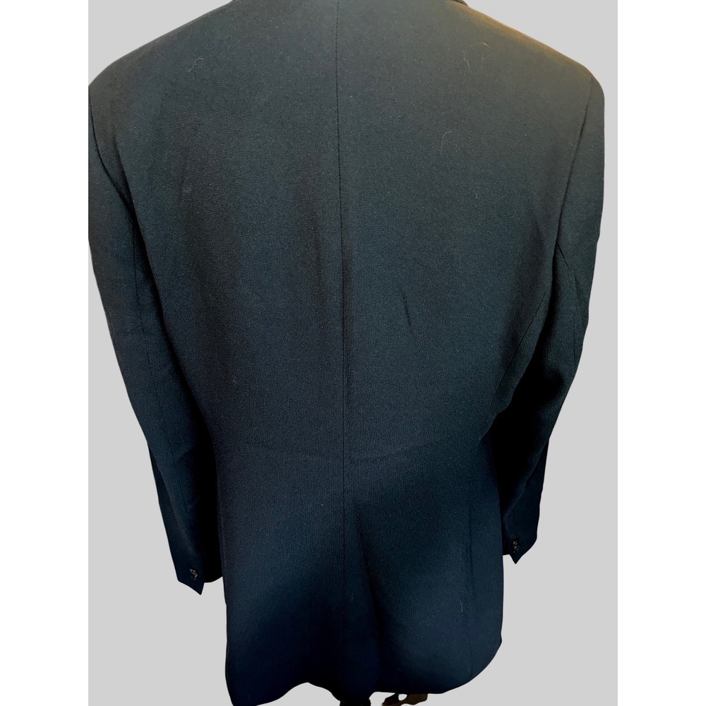 Liz Claiborne Collection Black Double Breasted Blazer Women Size 12 lightweight - Picture 10 of 14